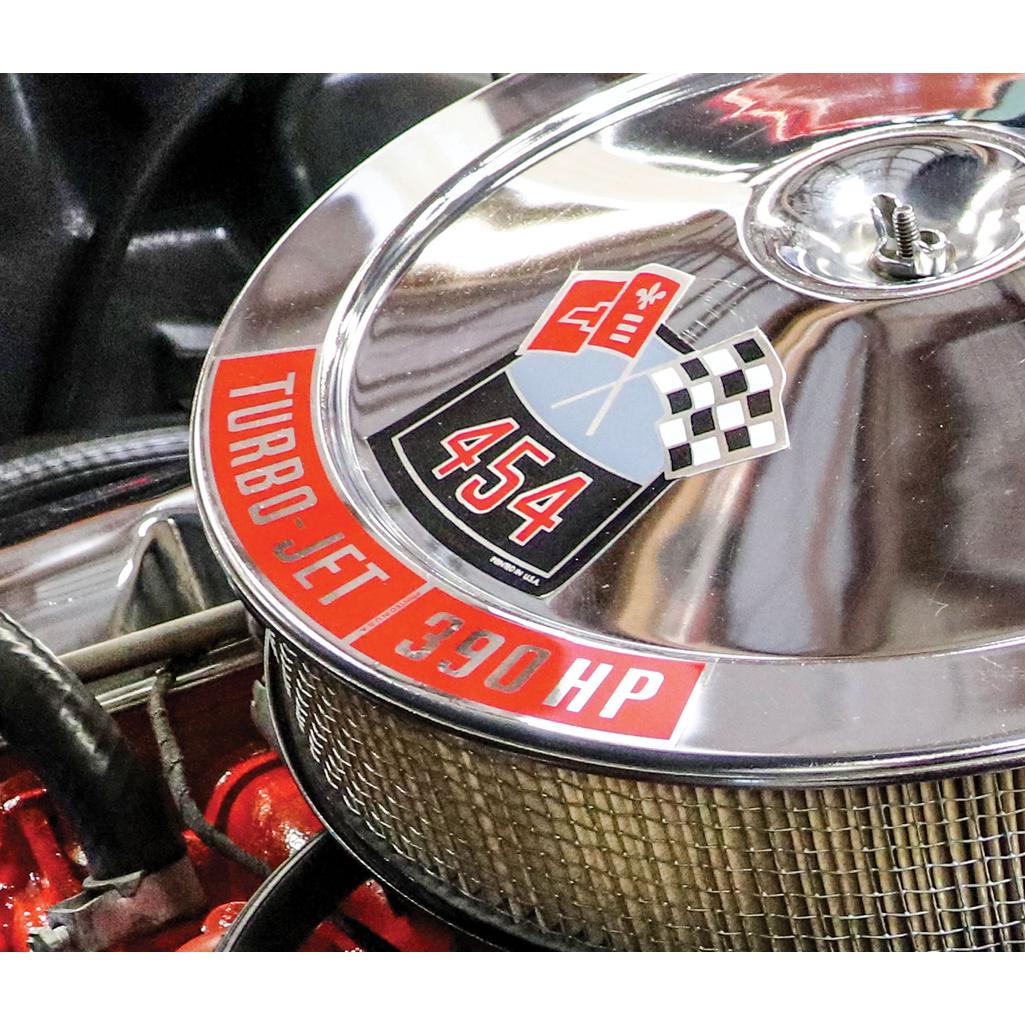 C3 1970 Corvette Decals, Air Cleaner 454
