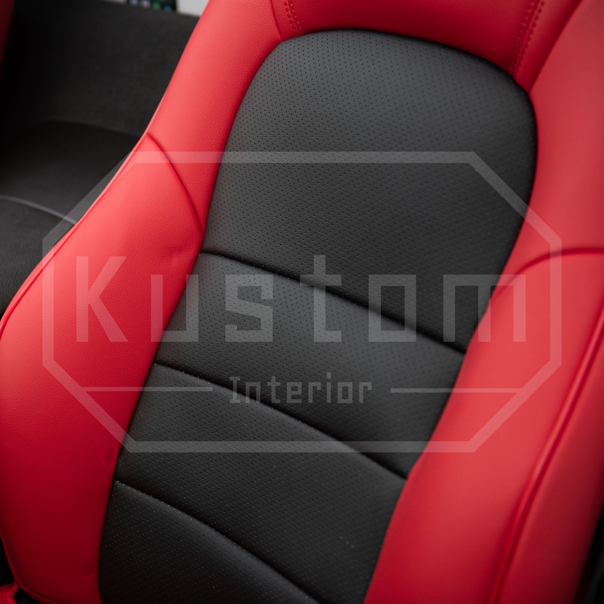Corvette Custom Leather Seat Covers For Standard Seats : 2005-2013 C6