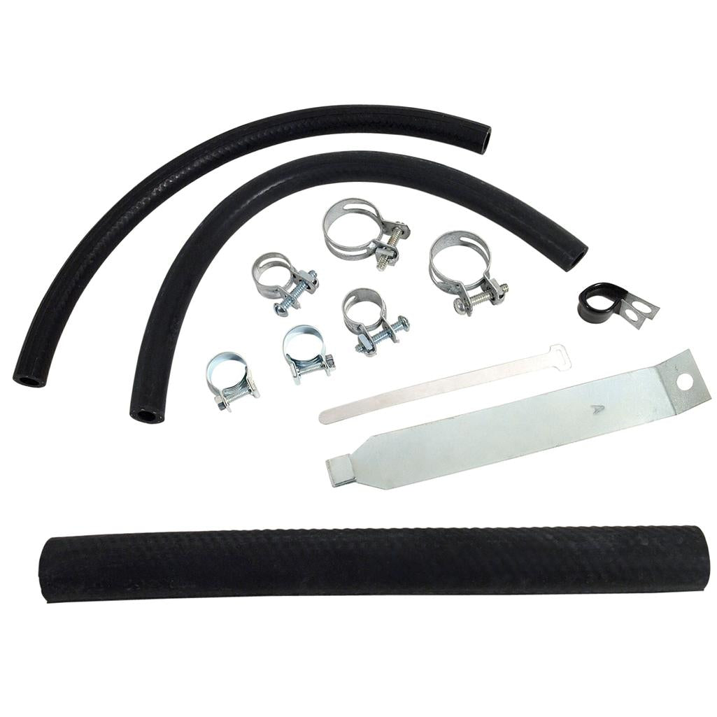 C1 1961-1962 Corvette Expansion Tank Installation Kit - Hoses, Clamps, Mounting Strap