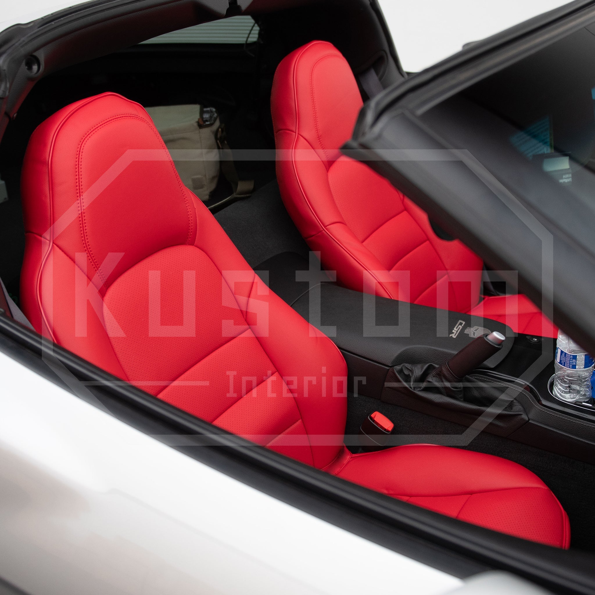 Corvette Custom Leather Seat Covers For Standard Seats : 2005-2013 C6