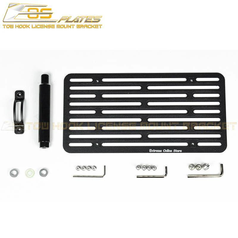 Corvette C7 Tow Hook License Plate Mount Bracket: 2014-2019