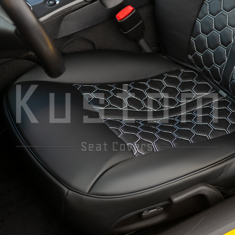Corvette Custom Leather Seat Covers For Standard Seats : 2005-2013 C6