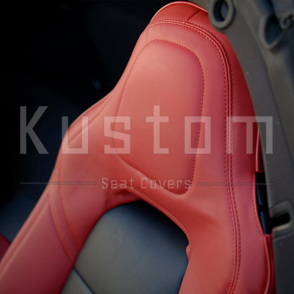 Corvette Custom Leather Seat Covers - Standard Seats : 2014-2019 C7 Stingray, Z51, Z06, Grand Sport