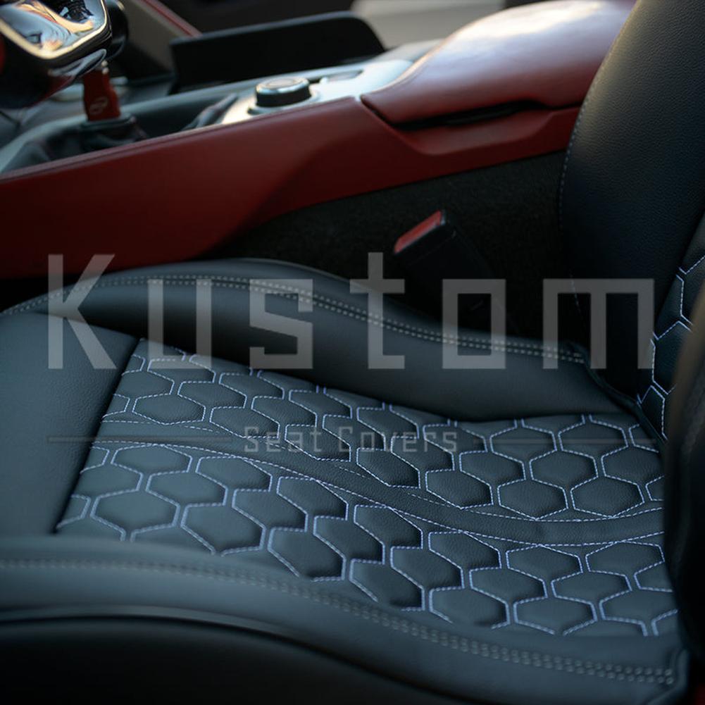 Corvette Custom Leather Seat Covers - Standard Seats : 2014-2019 C7 Stingray, Z51, Z06, Grand Sport