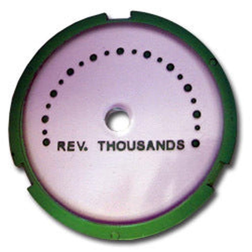 C1 1953-1955 Corvette Tachometer Face, Inner W/Dots