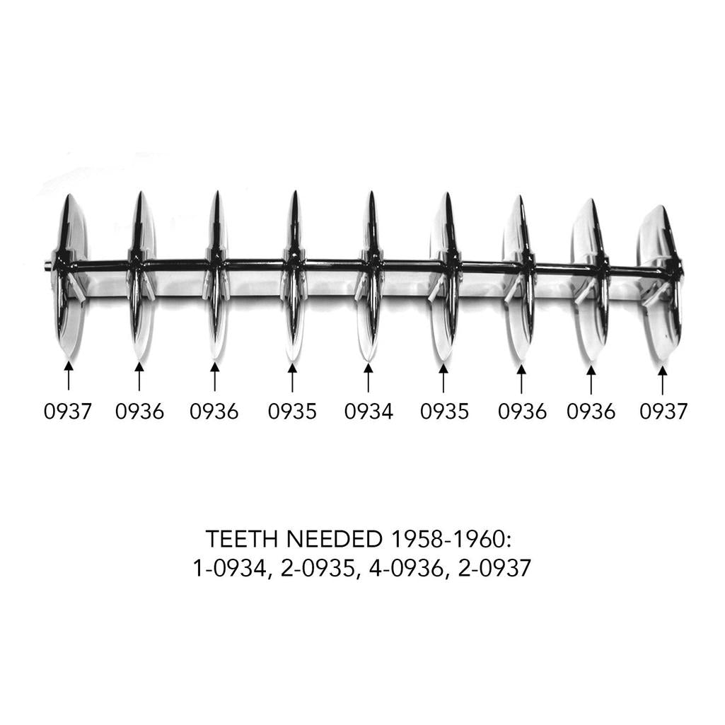 C1 1953-1960 Corvette Grille Tooth, #427