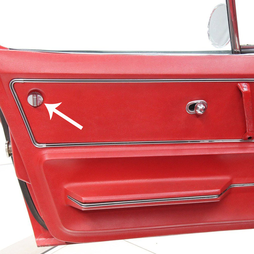 C2 1965-1966 Corvette Door Lock Knob - Inside