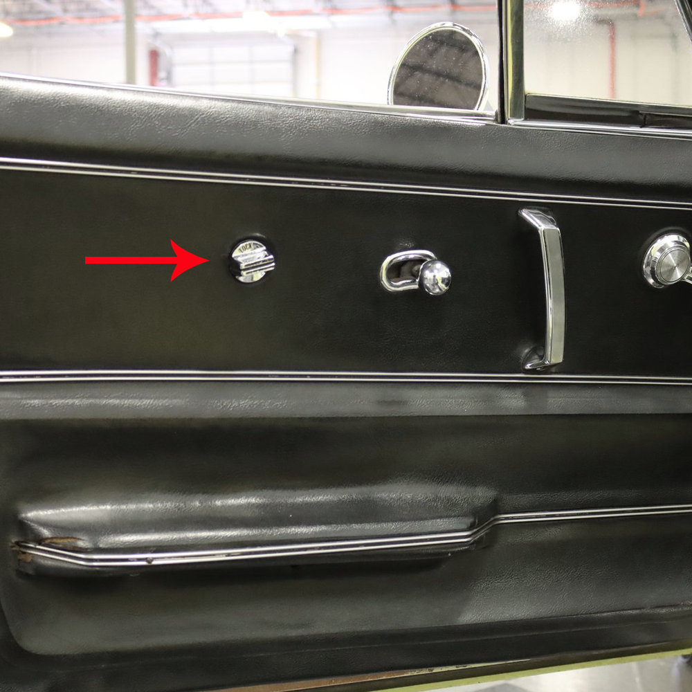 C2 1967 Corvette Door Lock Knob - Inside