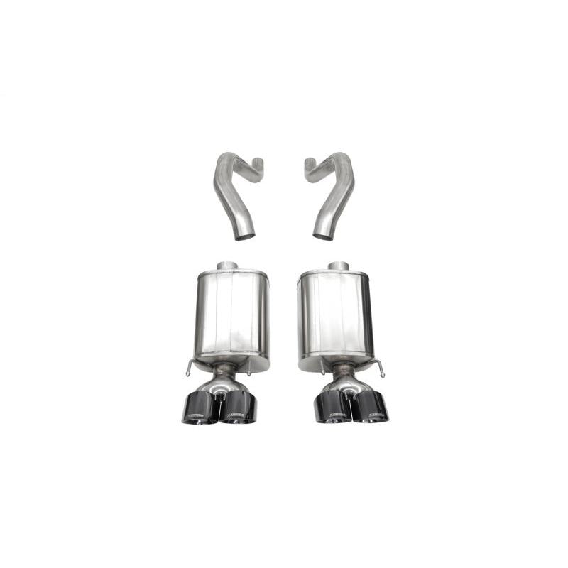 Corvette C6 Z06 7.0L / 09-13 ZR1 6.2L Corsa Black PVD Axle Back Exhaust w/4.5in Twin Tips