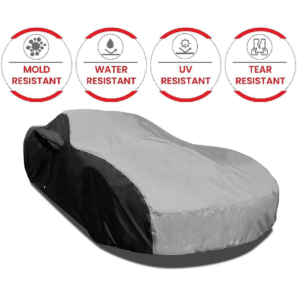 Corvette Ultraguard Plus Car Cover - Indoor/Outdoor Protection : Gray/Black - 1984-1996 C4