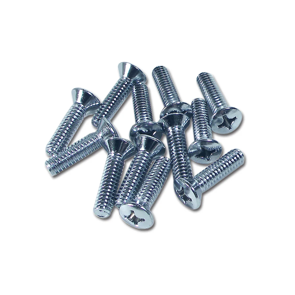C2 1963-1967 Corvette Seat Side Chrome Screws - 12Pc