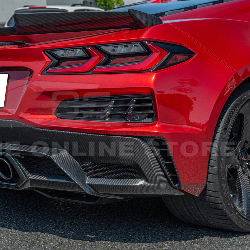 Corvette C8 Z06 Carbon Fiber Rear Side Vent Cover : 2021-2026