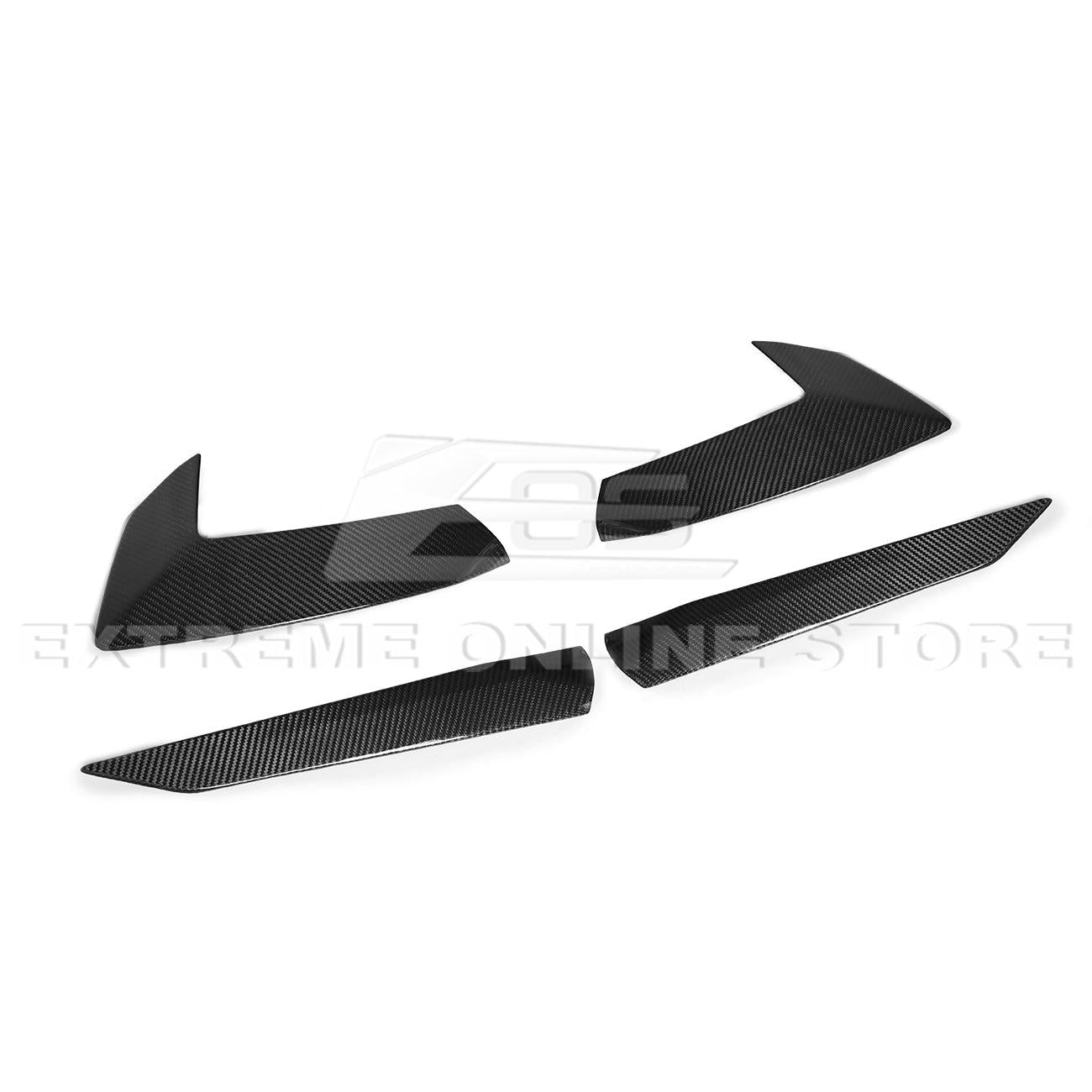 Corvette C8 Stingray & Z51 Factory Style Carbon Fiber Tape-On Side Door Garnish:2020-2025