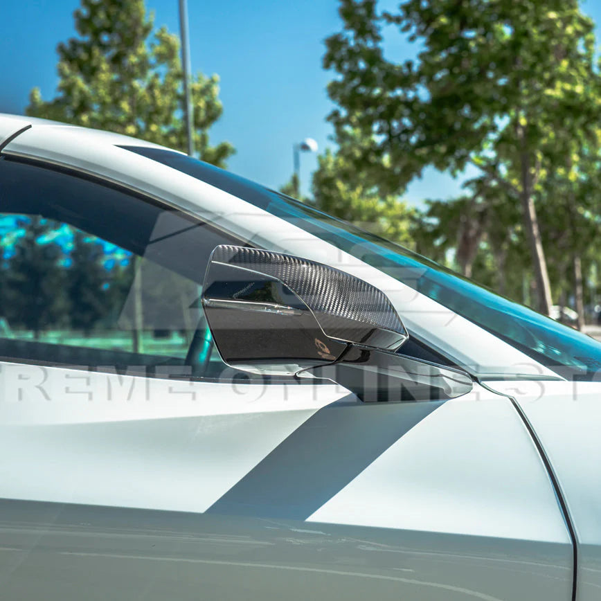 C8 Corvette Upper Mirror Covers : Stingray, Z51, Z06