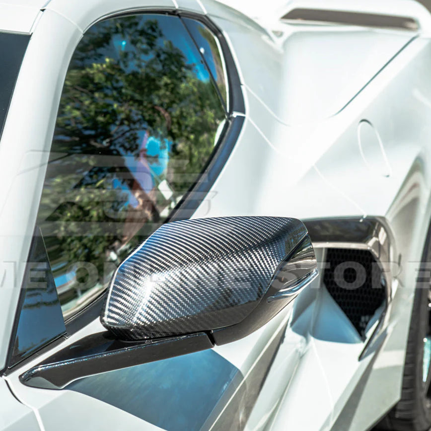 C8 Corvette Upper Mirror Covers : Stingray, Z51, Z06