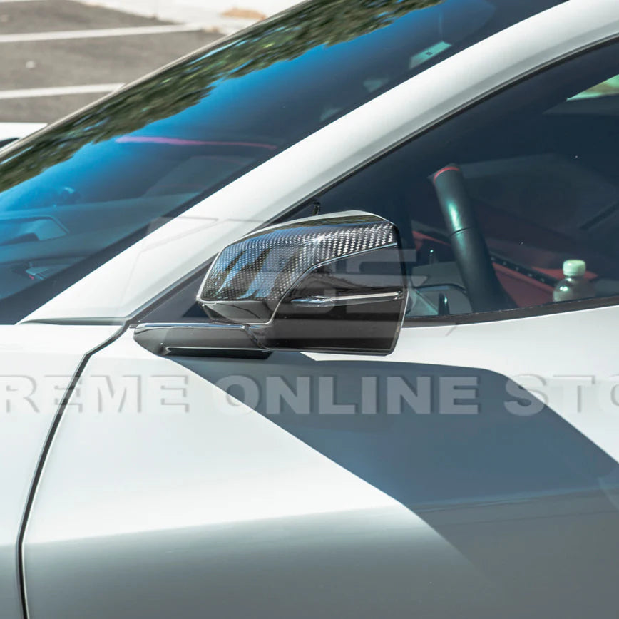 C8 Corvette Upper Mirror Covers : Stingray, Z51, Z06