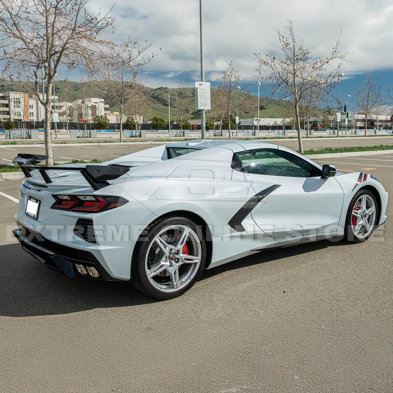 Corvette C8 5VM Rear Trunk Spoiler High Wing : 2020-2025 Stingray