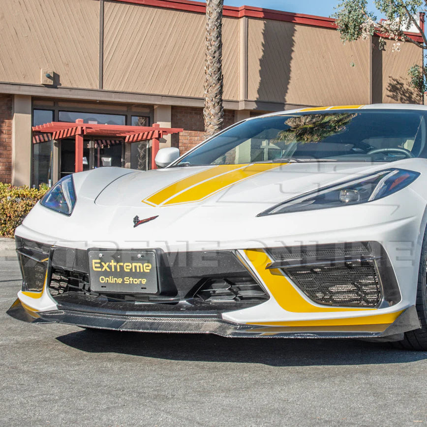 Corvette C8 Front Mesh Grill Insert Cover Gloss Black : 2020-2025