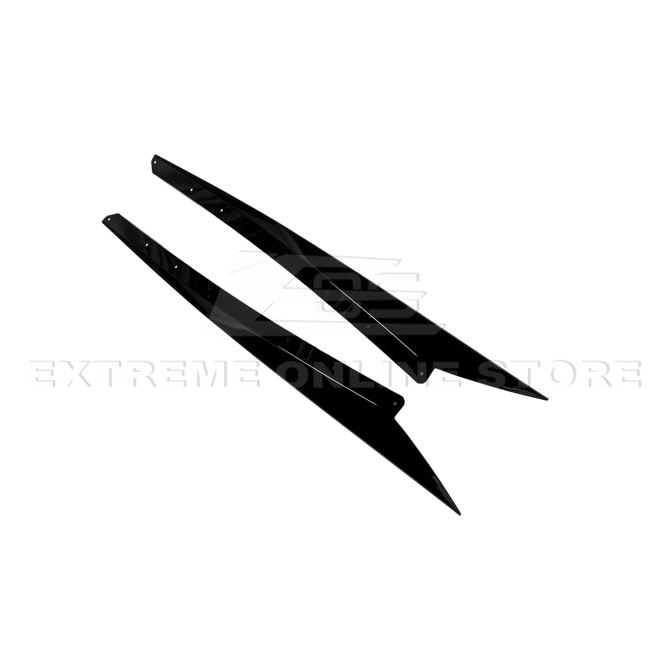 C8 Corvette Z51 Gloss Black Side Skirts : 2020-2025