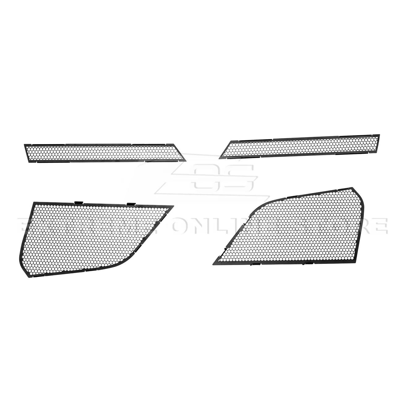Corvette C8 Front Mesh Grill Insert Cover Gloss Black : 2020-2025