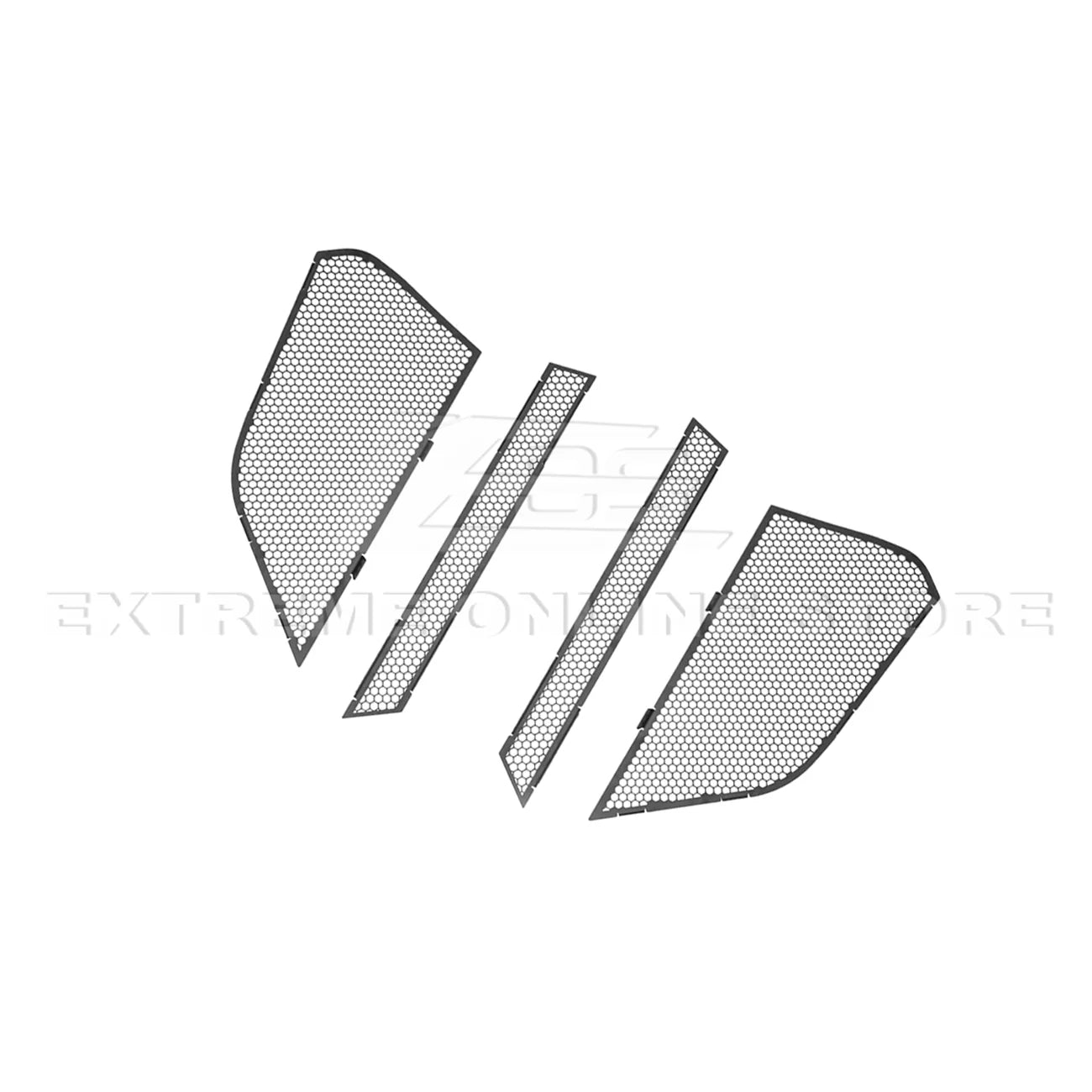 Corvette C8 Front Mesh Grill Insert Cover Gloss Black : 2020-2025