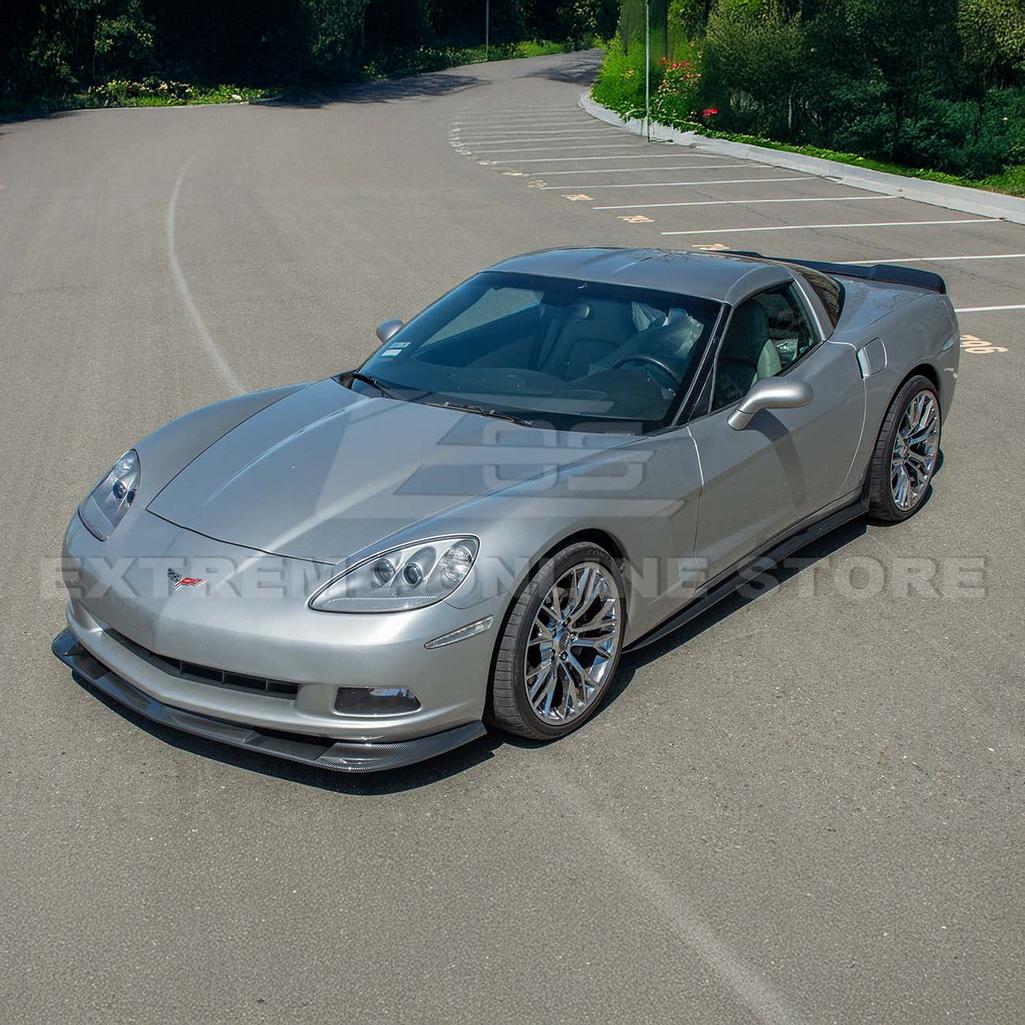 Corvette C6 Base Extended ZR1 Style Front Splitter : 2005-2013 C6 Base