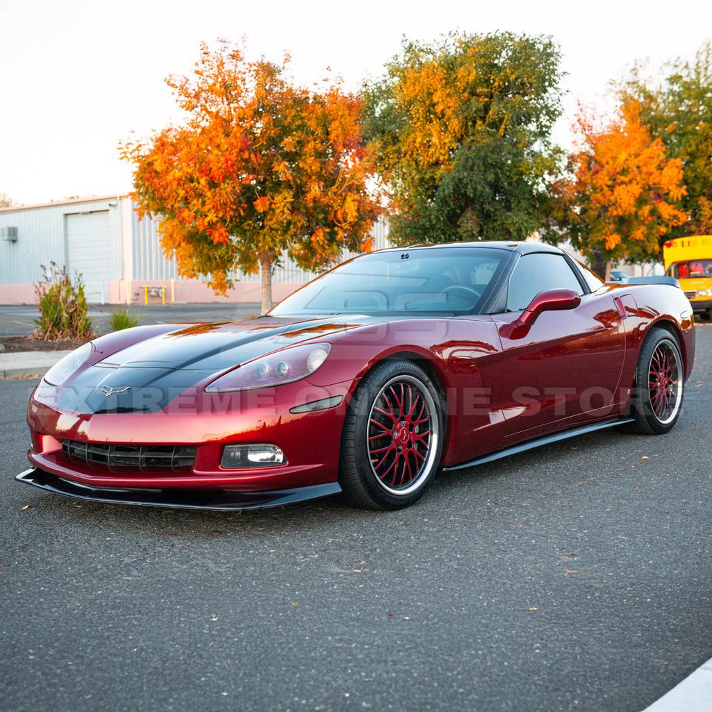 Corvette C6 Base Extended ZR1 Style Front Splitter : 2005-2013 C6 Base