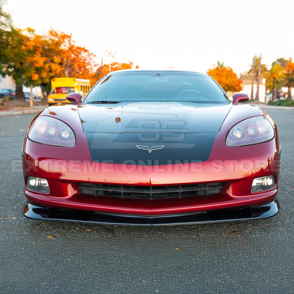 Corvette C6 Base Extended ZR1 Style Front Splitter : 2005-2013 C6 Base