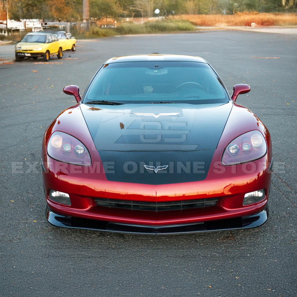 Corvette C6 Base Extended ZR1 Style Front Splitter : 2005-2013 C6 Base