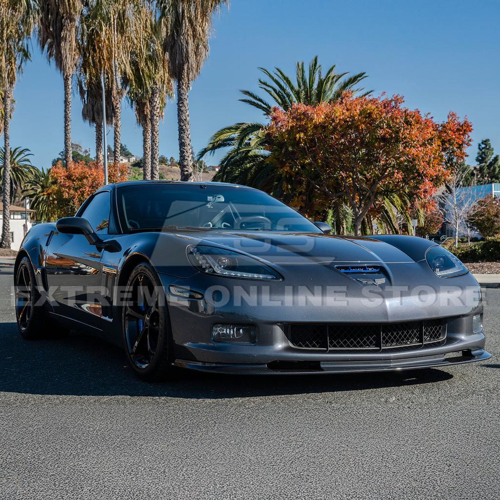 Corvette C6 Grand Sport / Z06 Front Splitter Lip & Side Skirts Rocker Panels : 2006-2013 C6 Z06, Grand Sport, ZR1