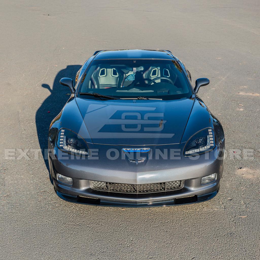 Corvette C6 Grand Sport / Z06 Front Splitter Lip & Side Skirts Rocker Panels : 2006-2013 C6 Z06, Grand Sport, ZR1