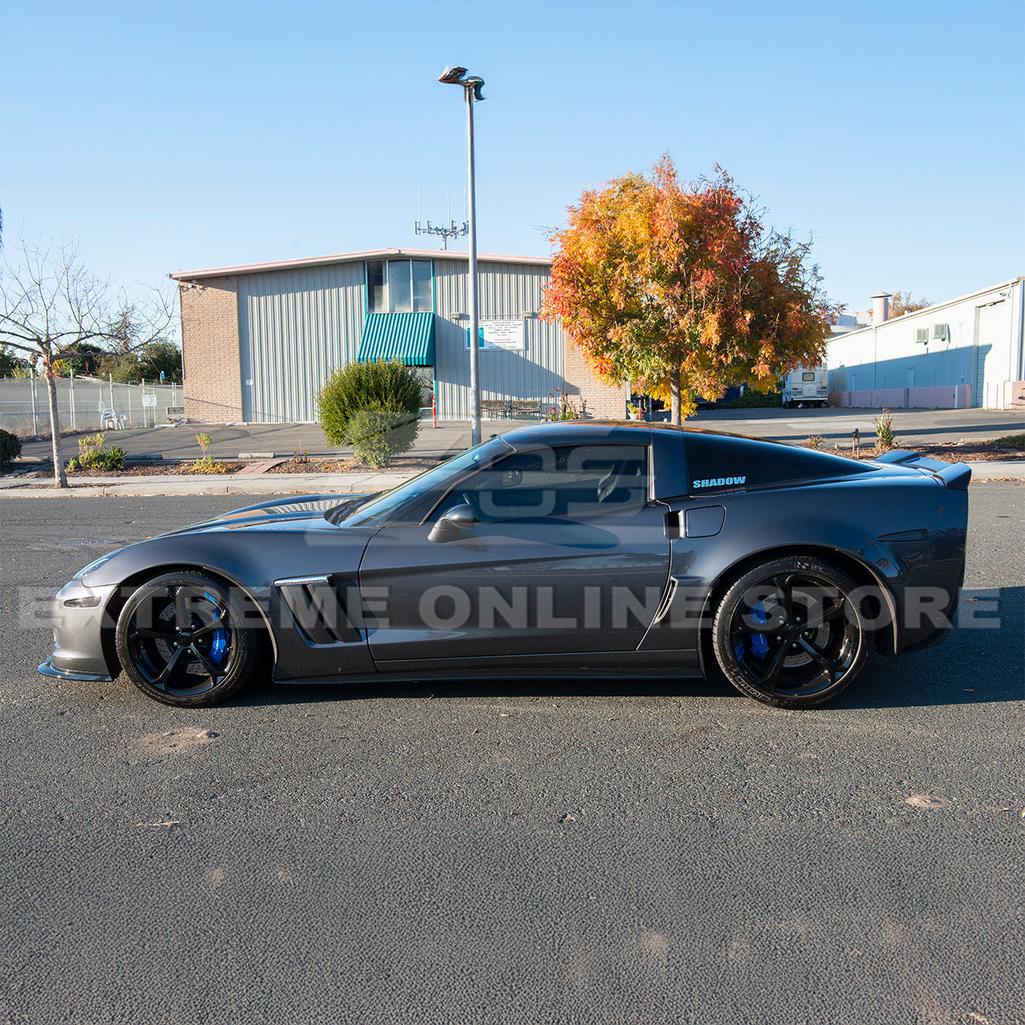 C6 Corvette Side Skirts Rocker Panels : 2006-2013 Grand Sport / Z06 / ZR1