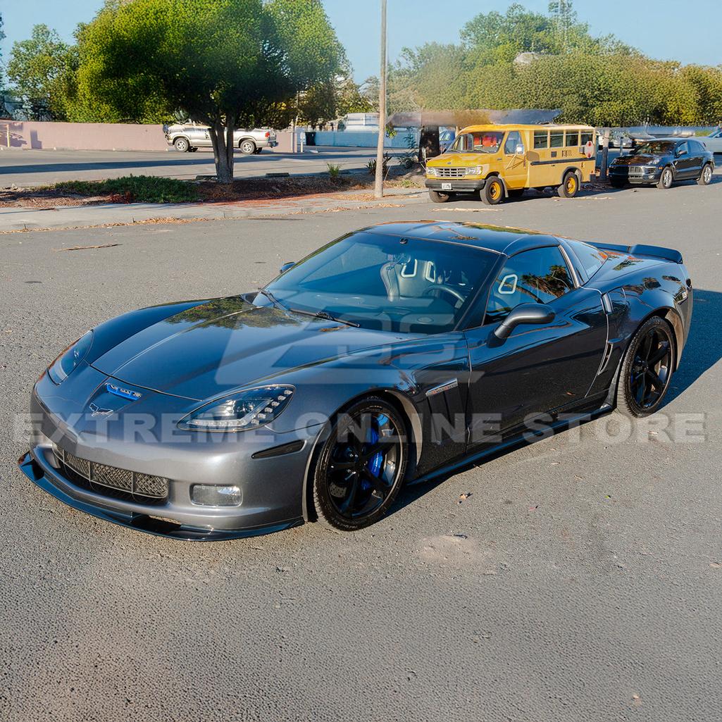 C6 Corvette Side Skirts Rocker Panels : 2006-2013 Grand Sport / Z06 / ZR1