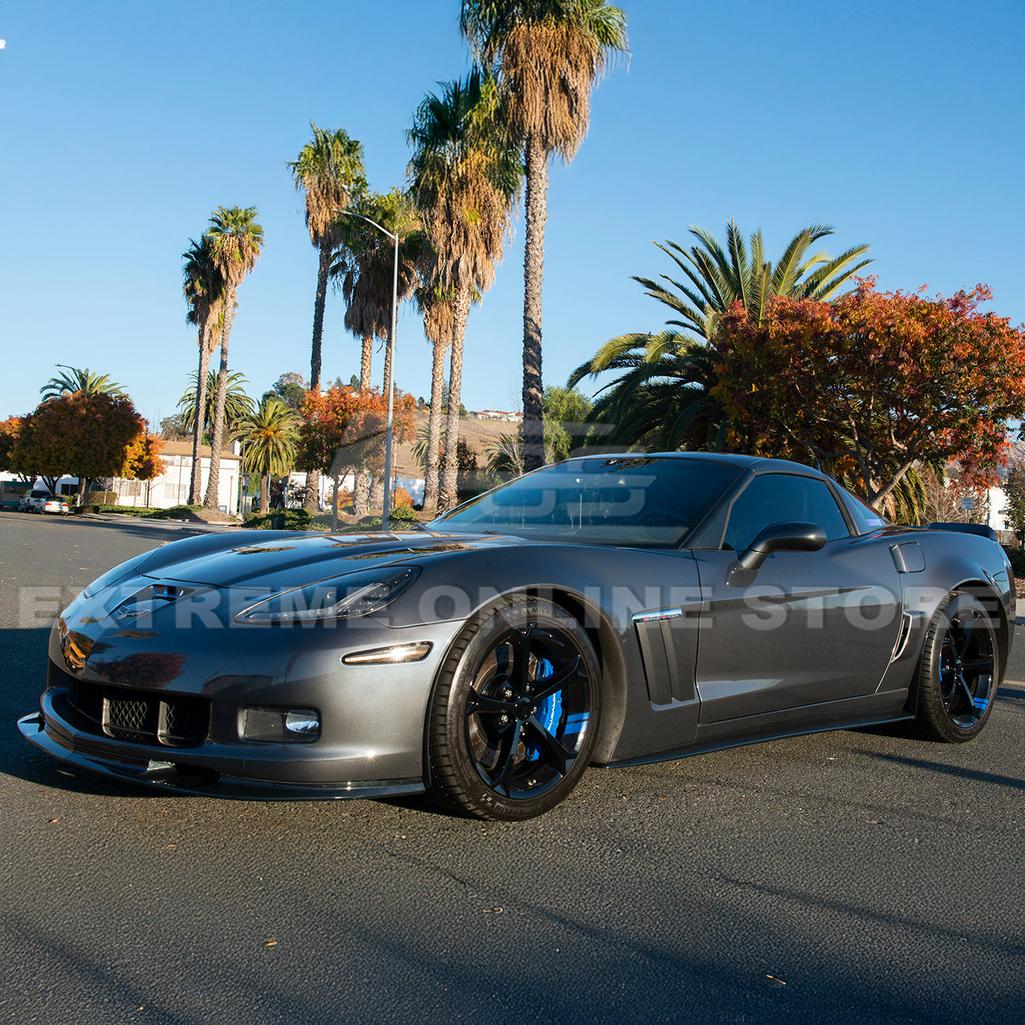 C6 Corvette Side Skirts Rocker Panels : 2006-2013 Grand Sport / Z06 / ZR1