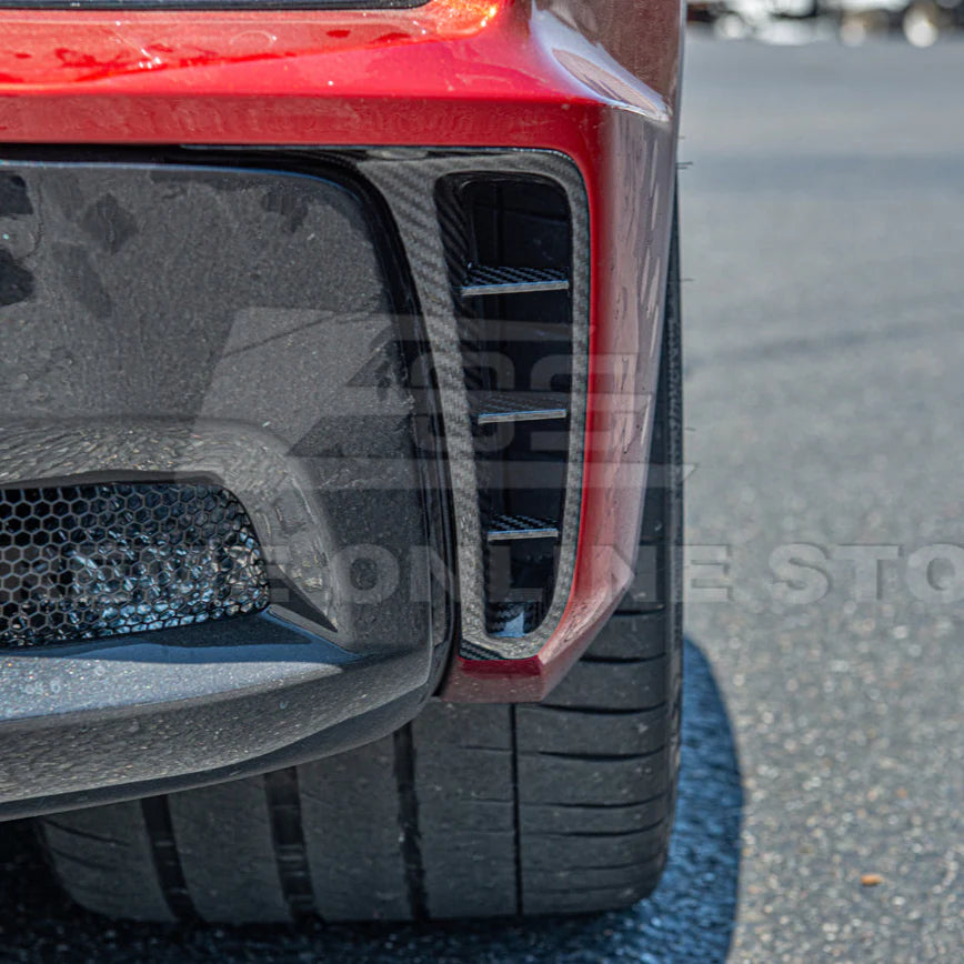 Corvette C8 Z06 Carbon Fiber Rear Side Vent Cover : 2021-2026