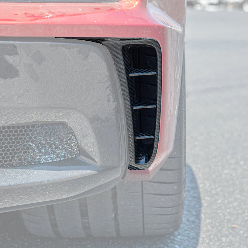 Corvette C8 Z06 Carbon Fiber Rear Side Vent Cover : 2021-2026