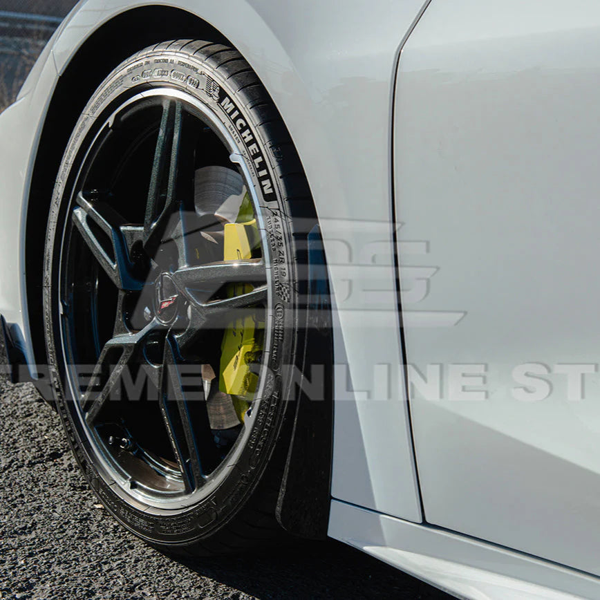 Corvette C8  XL Extended Style ABS Plastic -Front and Rear Wheel Splash Guards:2020-2026