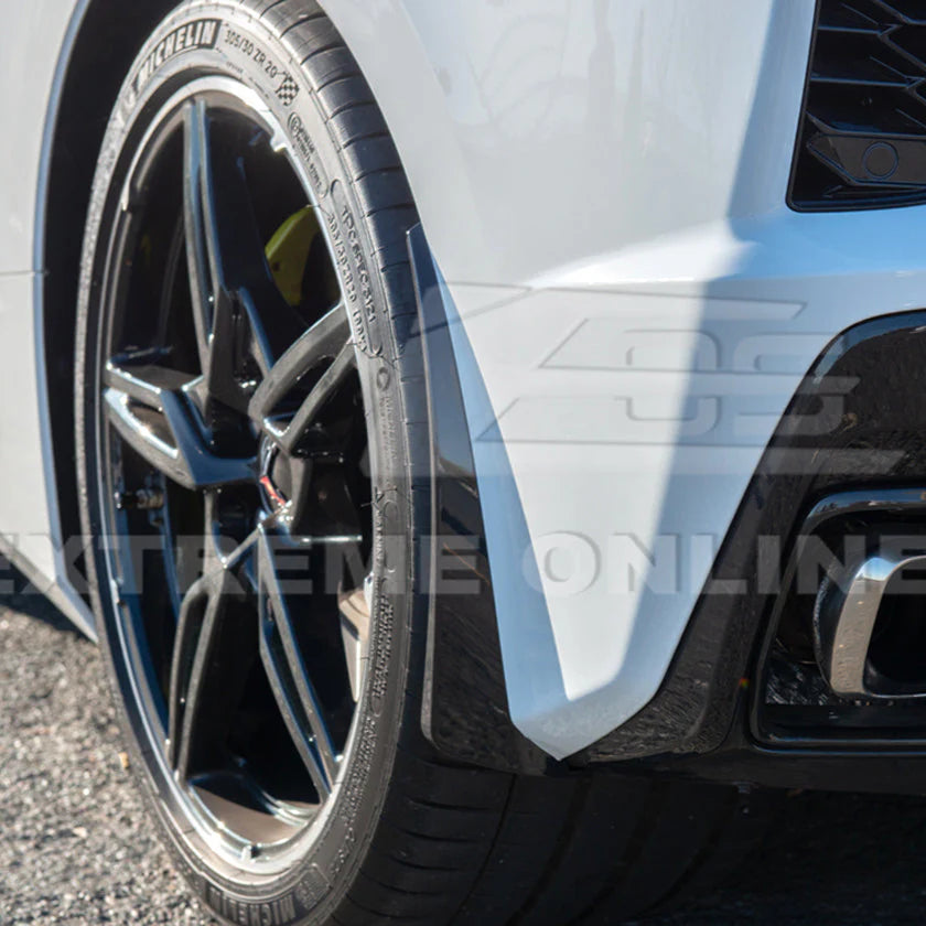 Corvette C8  XL Extended Style ABS Plastic -Front and Rear Wheel Splash Guards:2020-2026