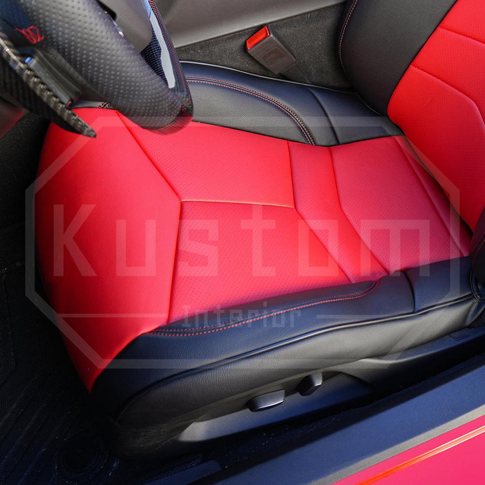 Corvette Custom Leather Seat Covers - GT1 Standard Seats : 2020-2026 C8 Stingray, Z51, Z06