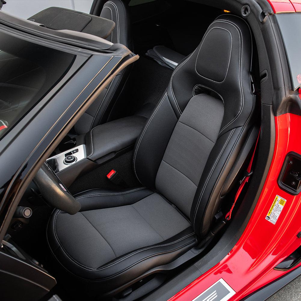 Corvette Custom Leather Seat Covers - Standard Seats : 2014-2019 C7 Stingray, Z51, Z06, Grand Sport