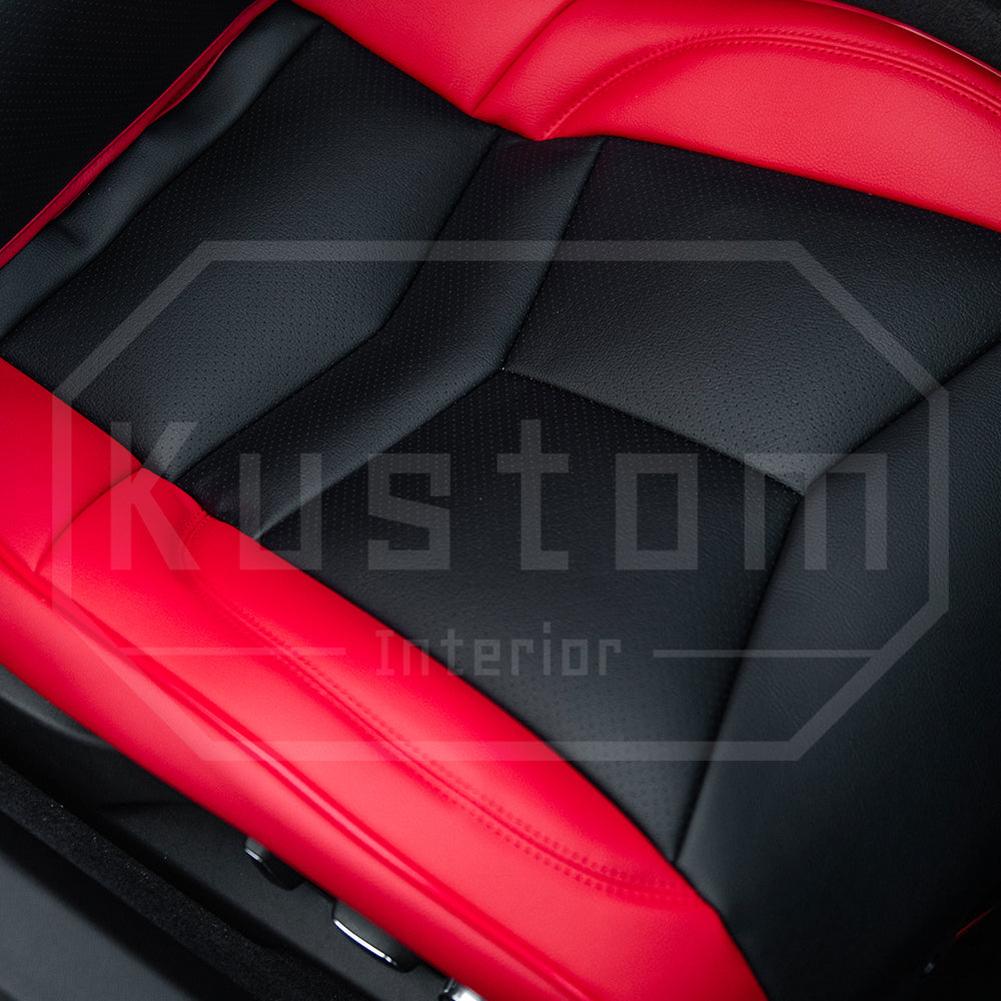 Corvette Custom Leather Seat Covers - GT1 Standard Seats : 2020-2026 C8 Stingray, Z51, Z06