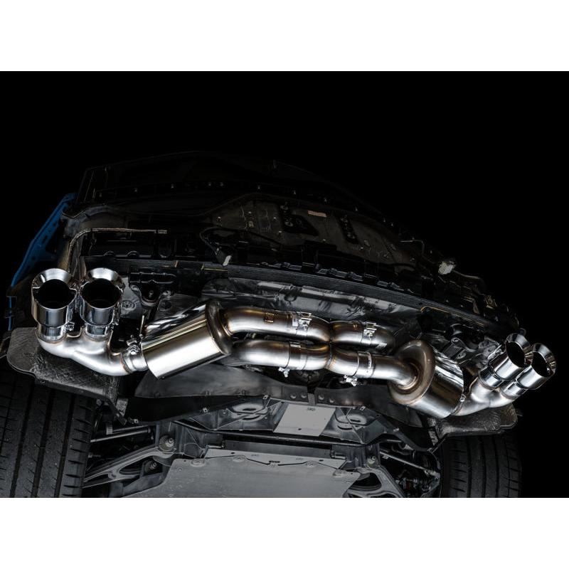 Corvette C8 AWE Tuning Touring Edition Exhaust - Quad Chrome Silver Tips