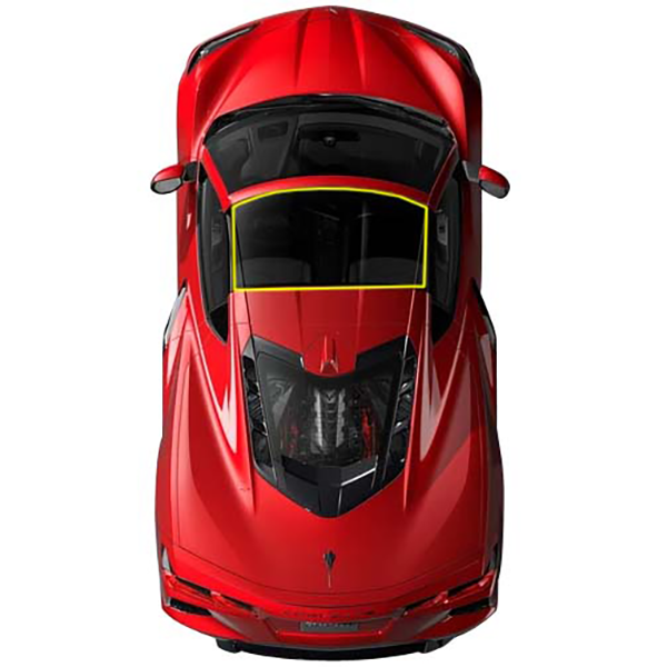 Corvette Roof Panel Solar Shade - Dark Smoked - Coupe : C8 Stingray, Z51, Z06