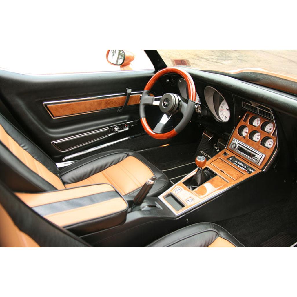C3 1977-1982 Corvette Interior Dash Trim Kit - Real Carbon Fiber - Automatic
