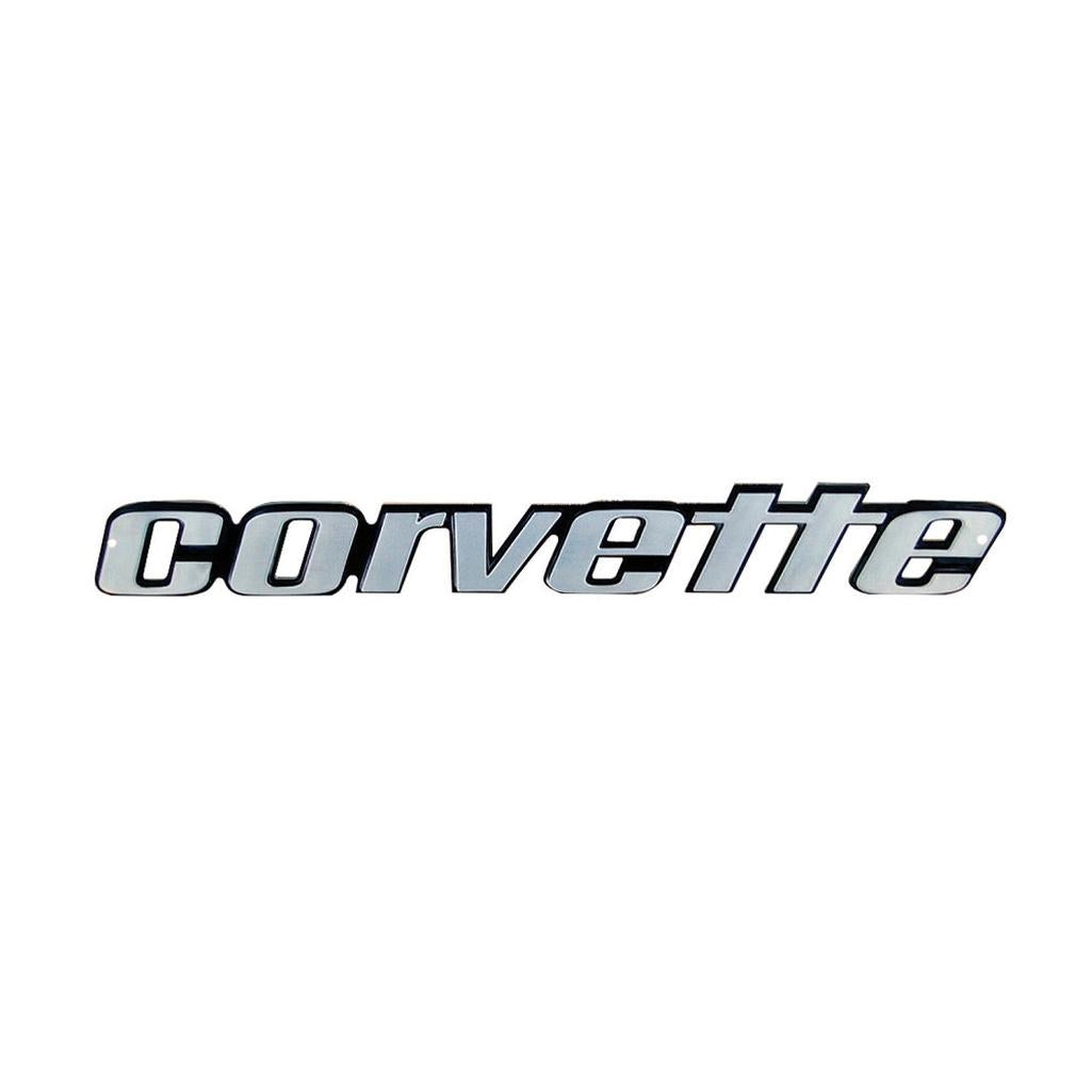 C3 1976-1979 Corvette Rear Bumper Emblem Style Metal Sign - 18x3