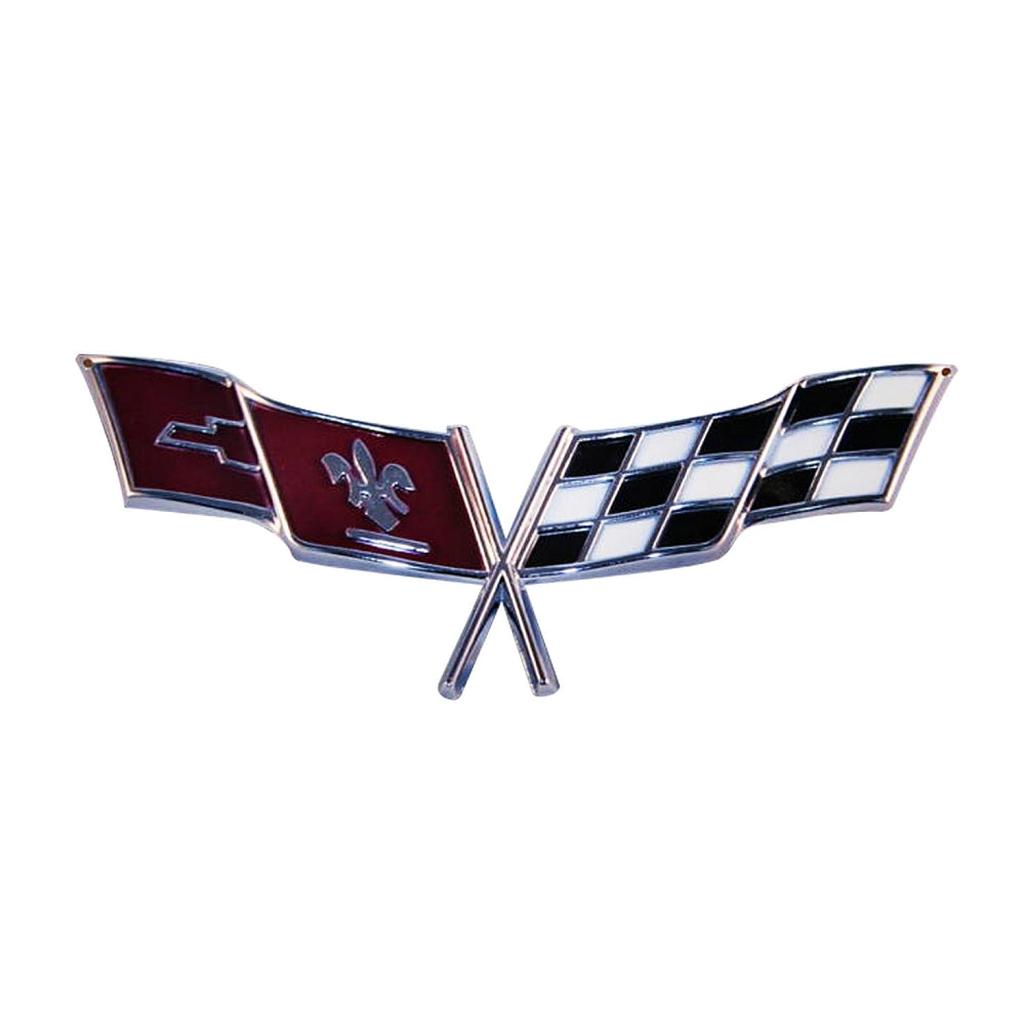 C3 1977-1979 Corvette Front Bumper Emblem Style Metal Sign - 18x7