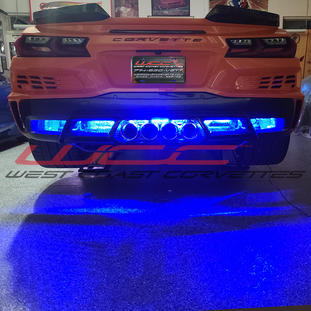 C8 Corvette Z06 Convertible - Side Cove / Lower Rear Fascia / Front Grill LED Lighting Kit - RGB