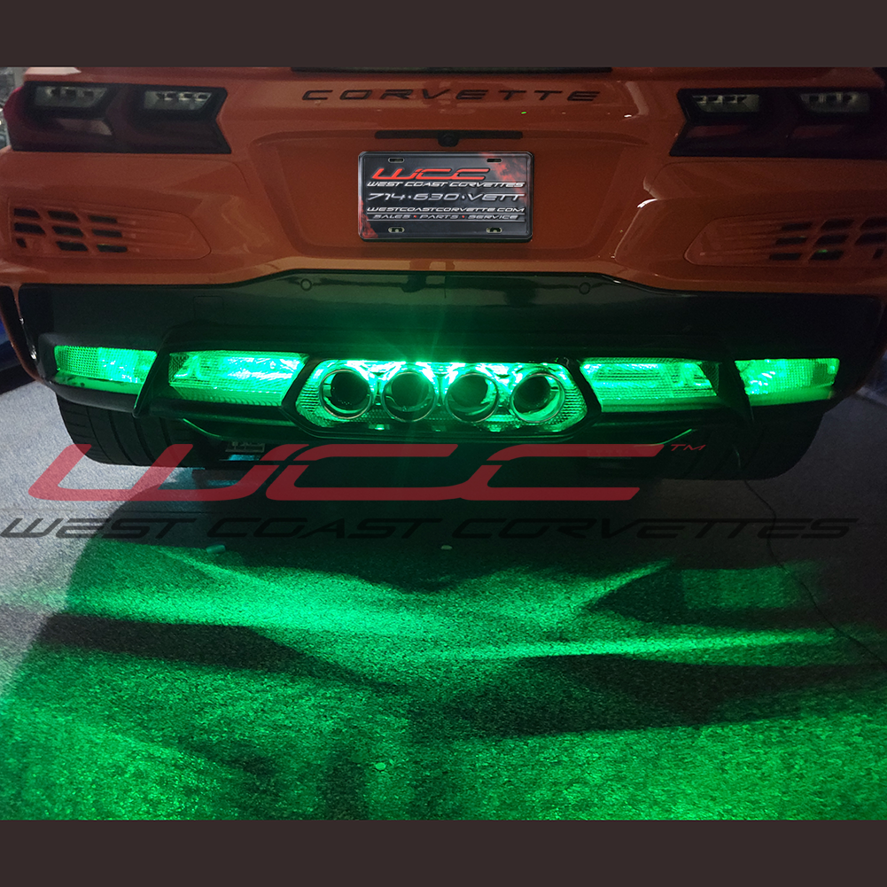 C8 Corvette Z06 Convertible - Side Cove / Lower Rear Fascia / Front Grill LED Lighting Kit - RGB