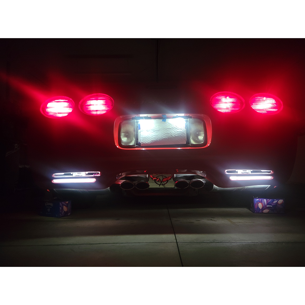 Corvette Rear Fascia Lower Vent Lighting Kit : 1997-2004 C5, Z06