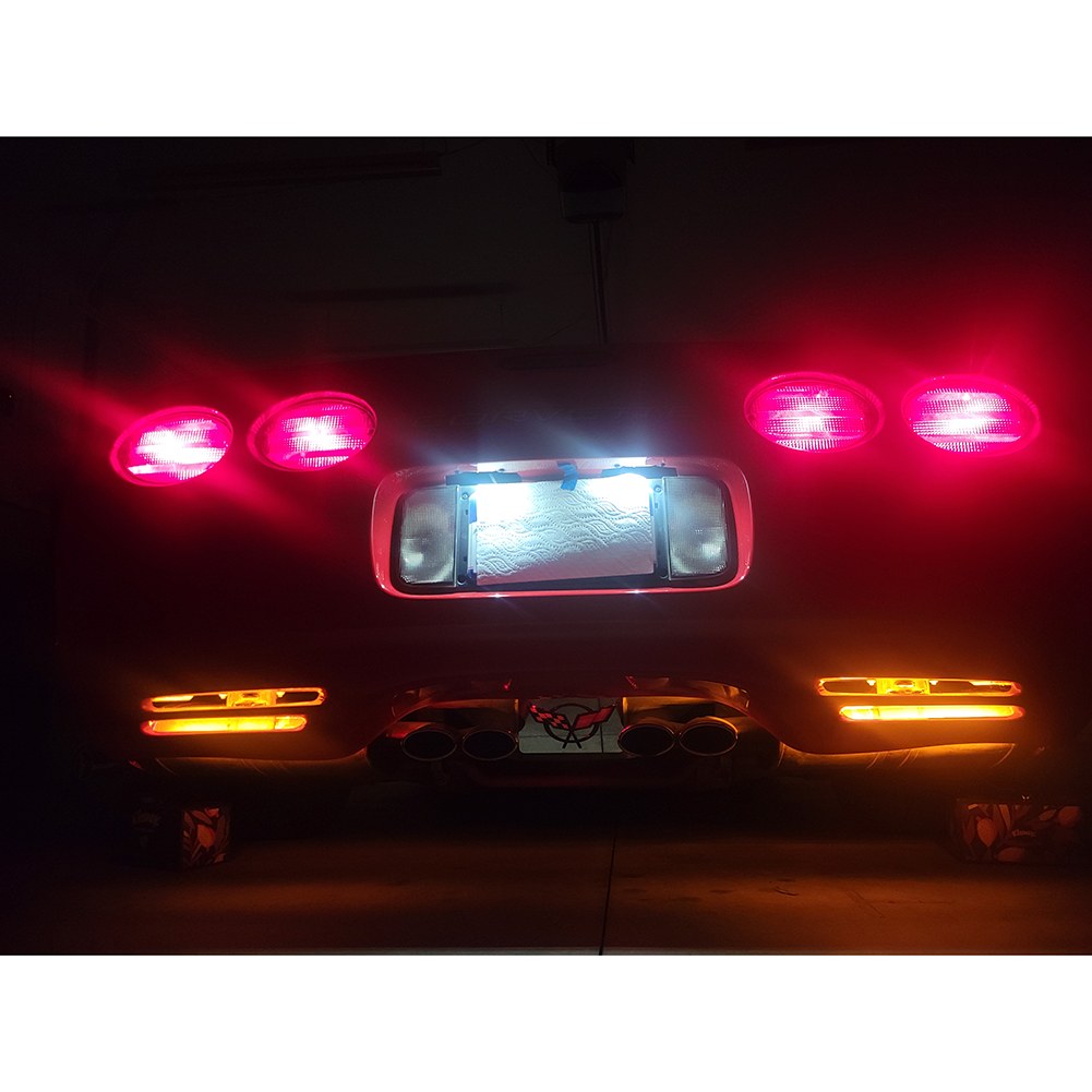 Corvette Rear Fascia Lower Vent Lighting Kit : 1997-2004 C5, Z06